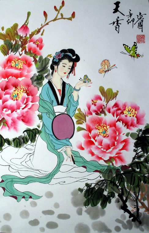 揮扇仕女圖